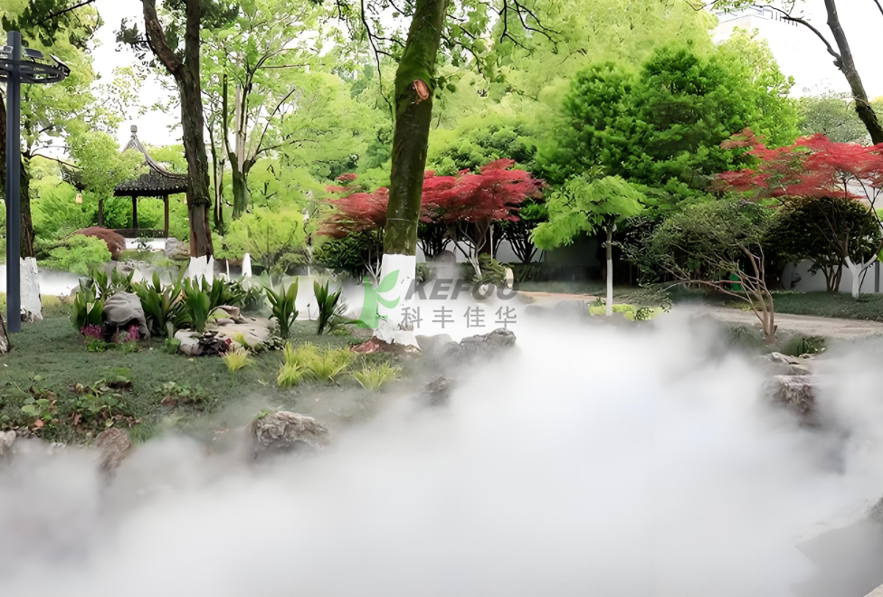 自然景觀類采用霧森系統造景